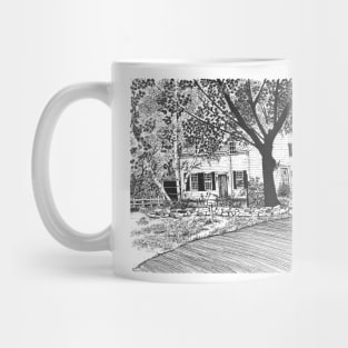 White House with Trees Mug